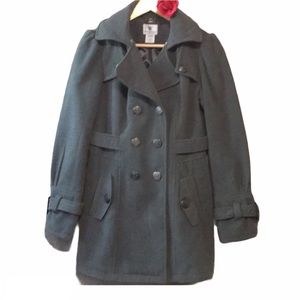WORTHINGTON NEW GRAY PEA COAT JACKET MED NWOT